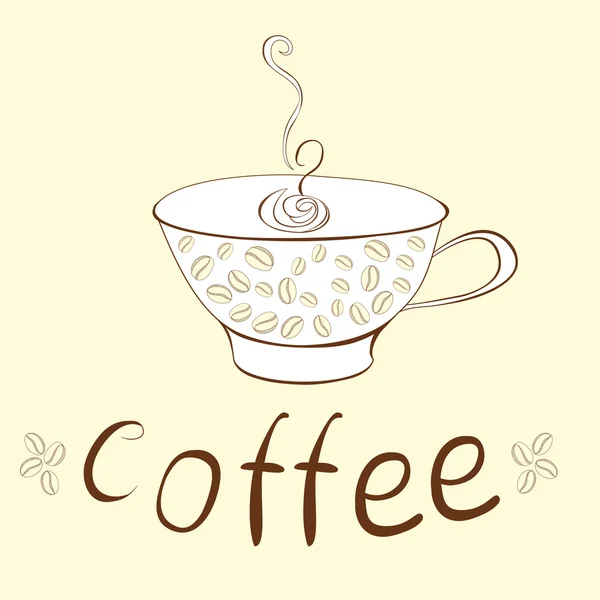 Tasse Kaffee — Stockvektor
