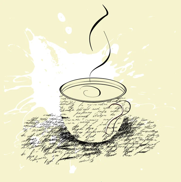 커피 한 잔 — 스톡 벡터