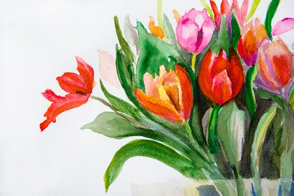 Mazzo di fiori di Tulipani — Foto Stock