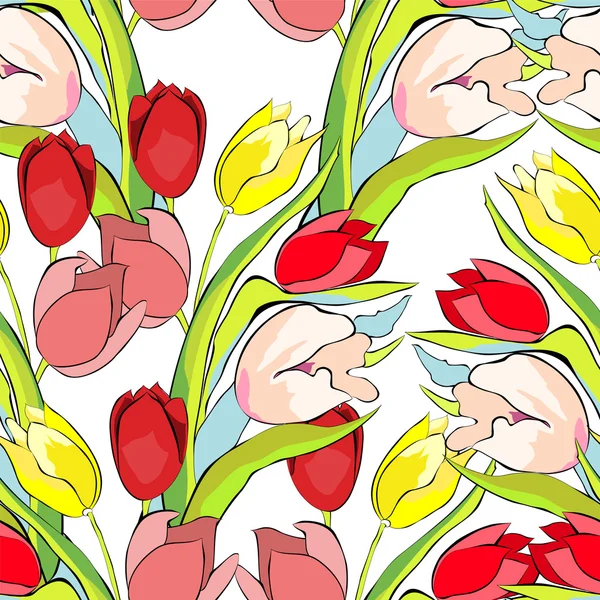 Spring seamless wallpaper — Stock Vector