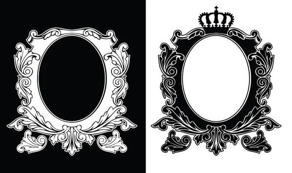 Royal Crown Luxury Vintage Composition — Stock Vector