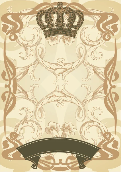 Ilustracja królewski tło i transparent — Wektor stockowy