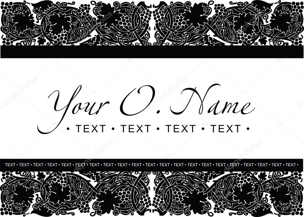 Vector Small Title Frame and Pattern