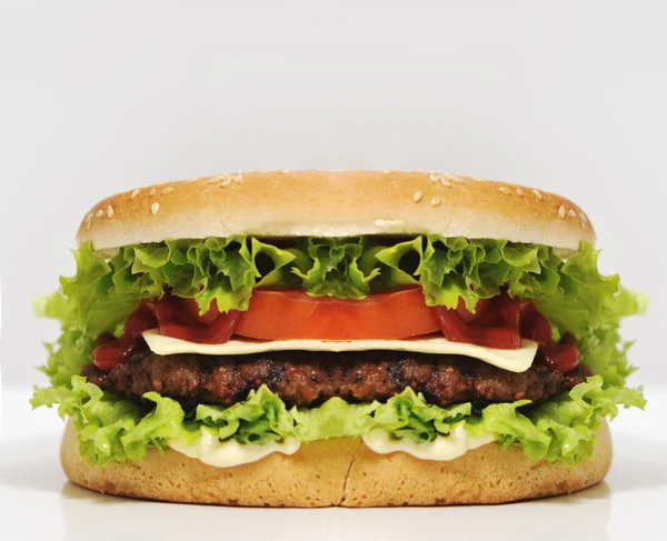 Obří hamburger — Stock fotografie