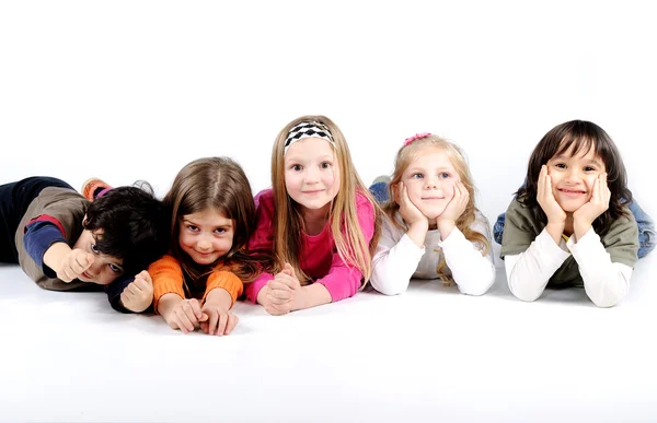 Дитяча група сімейного кладки ізольовані — стокове фото