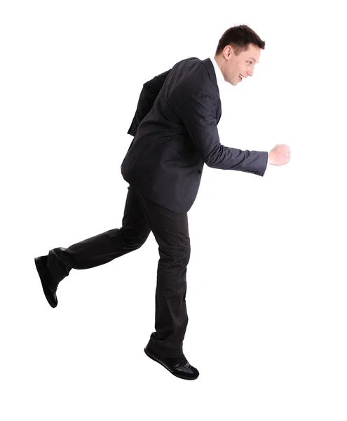 Obchodní muž běží — Stock fotografie