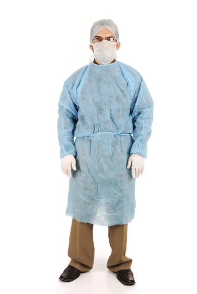 Doctor in de scrubs — Stockfoto