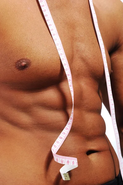 Healthy muscular male body — Stockfoto