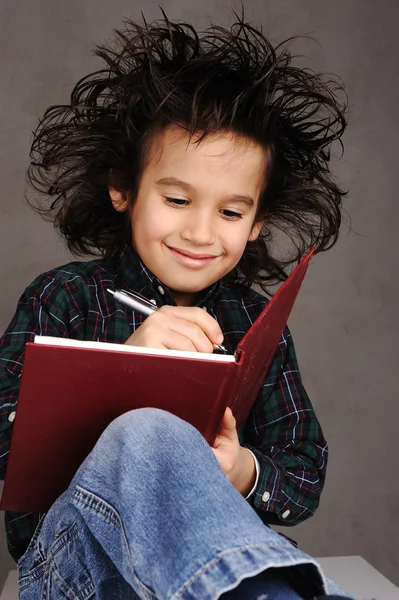 Sonriente dibujo de niño — Foto de Stock