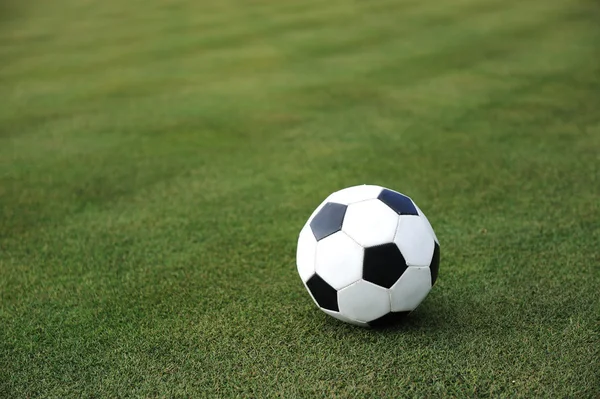 Futebol na grama — Fotografia de Stock