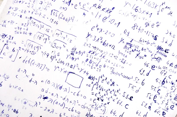 คณิตศาสตร์การบ้าน — ภาพถ่ายสต็อก