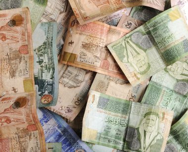 Arabic money banknotes clipart