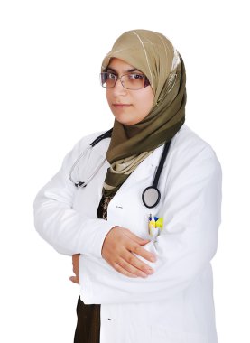 genç kadın Müslüman doktor