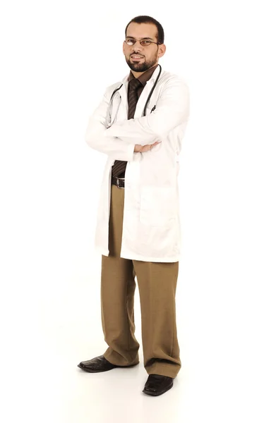 Giovane medico di successo, medico che lavora in ospedale — Foto Stock