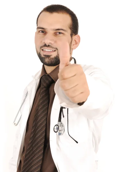 Genç başarılı doktor hastanede çalışmak tıbbi — Stockfoto