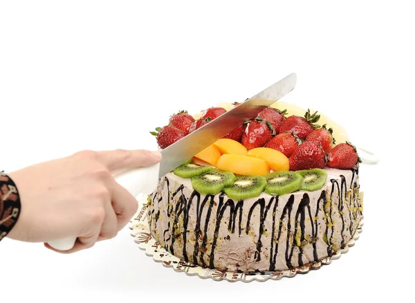 Фантастичний фруктовий торт — стокове фото