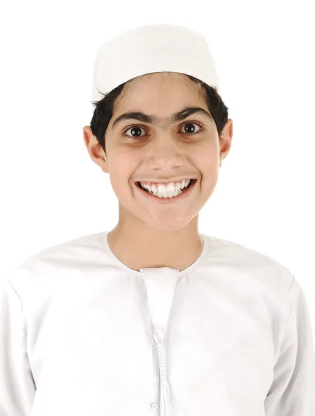 Arabic boy smiling — Zdjęcie stockowe