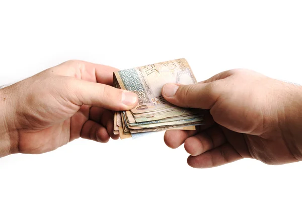 Giving money — Stock Photo, Image