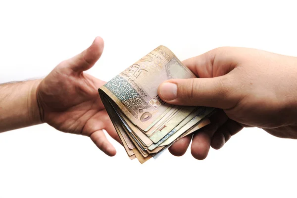 Giving money — Stock Photo, Image