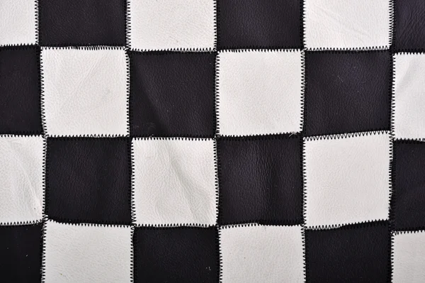 White and black leather background — Stock Photo, Image