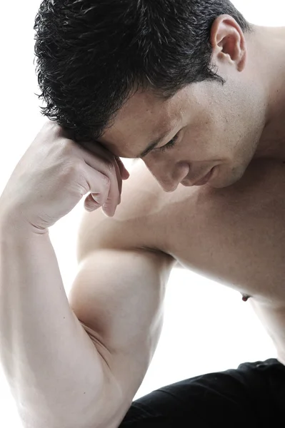 O corpo masculino perfeito - fisiculturista — Fotografia de Stock