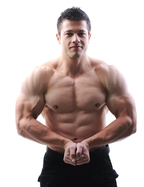 The Perfect male body - Awesome bodybuilder posing — Stock Photo, Image
