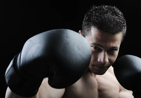 O corpo masculino perfeito - Lutador de boxe impressionante — Fotografia de Stock