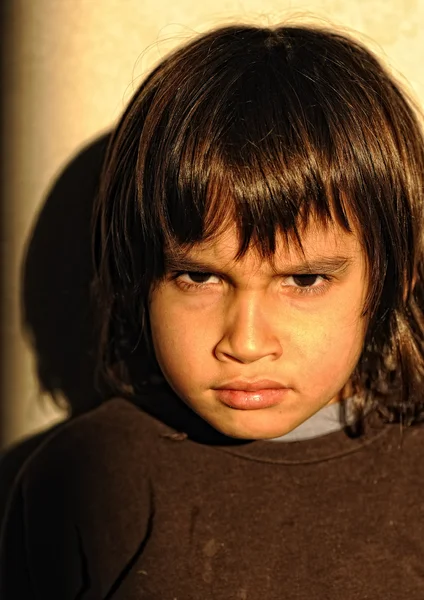 Kızgın kızgın çocuk — Stok fotoğraf