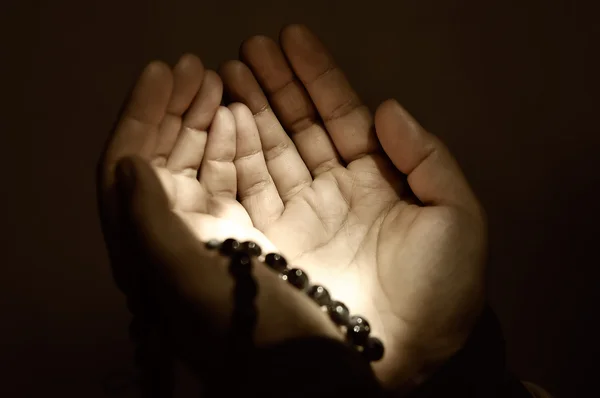 Muslim praying hands — Stock Photo, Image