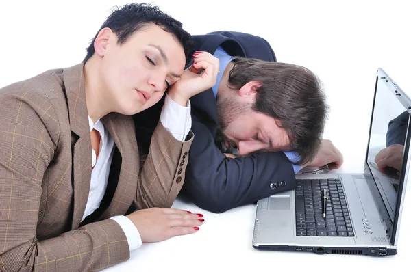 Empresários adormecendo — Fotografia de Stock