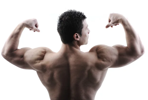 The Perfect male body - Awesome bodybuilder posing Stock Image