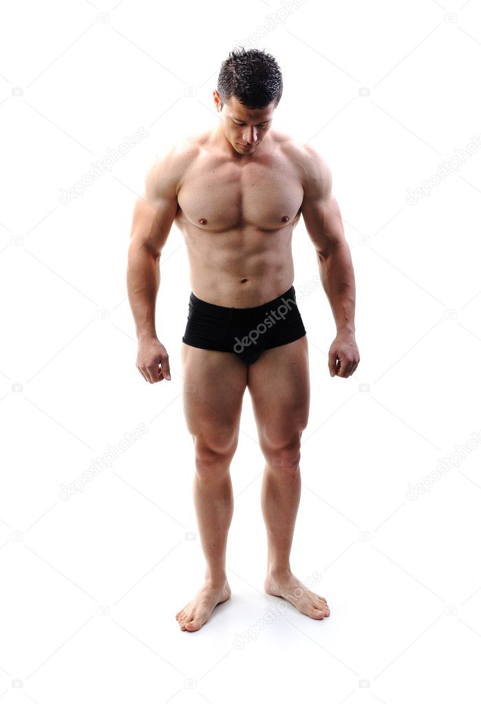 Child legal refer The Perfect male body - Awesome bodybuilder posing Stock Photo by ©zurijeta  8846322