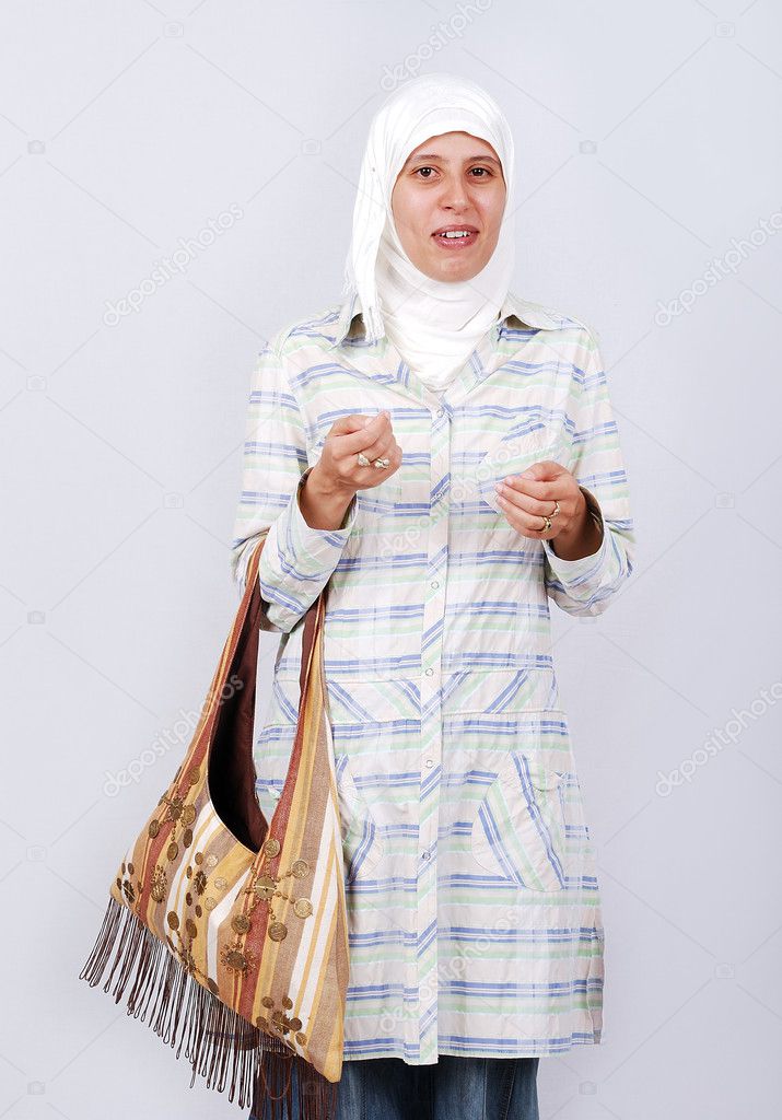Asian arabic muslim woman with significant clothes