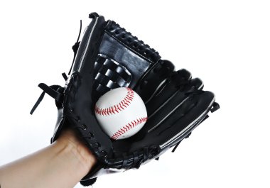 Baseball glove and ball clipart