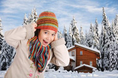 Winter happiness clipart