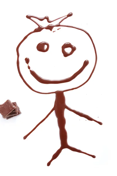 Cioccolato ragazzo — Foto Stock