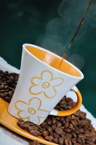 Coffe, bela cena — Fotografia de Stock