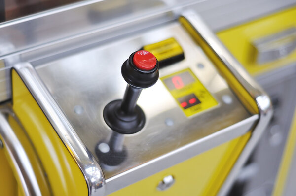 Device with a buttons and display