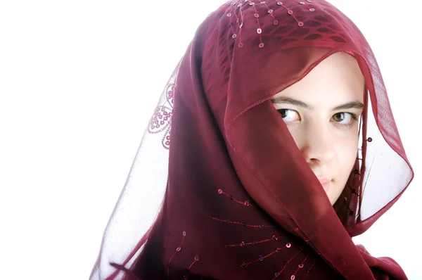 Beautiful girl in eastern clothes — Stock Photo, Image