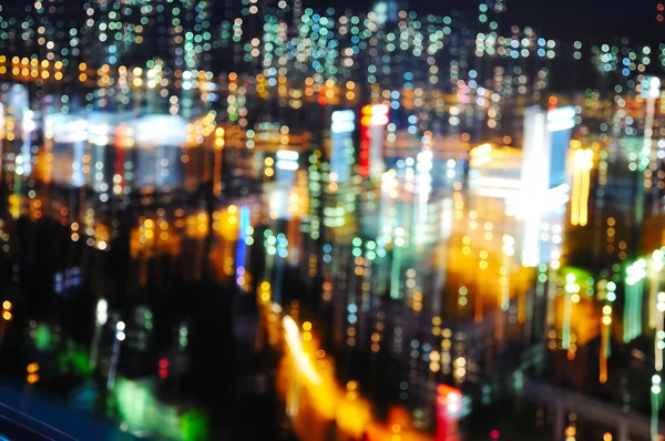 Blured 夜の街の明かり — ストック写真