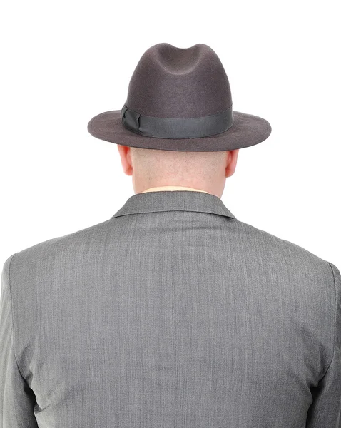Молодий лисий бізнесмен зі спини — стокове фото