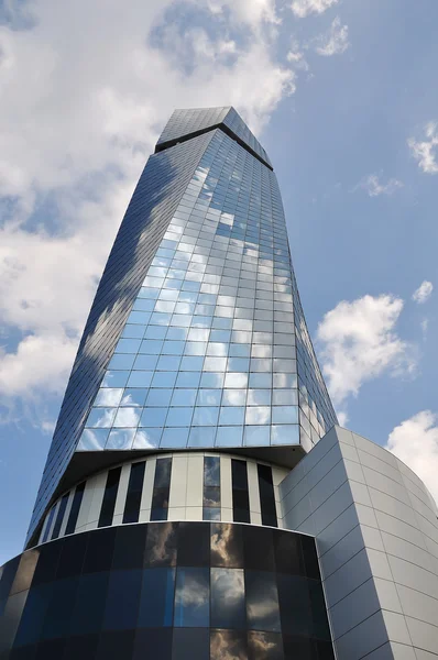 stock image Tall big modern glass building