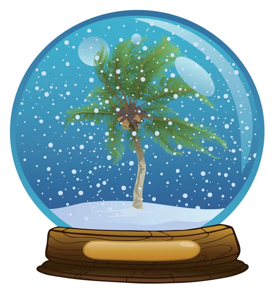 Sphere with a snow — Stock Photo, Image