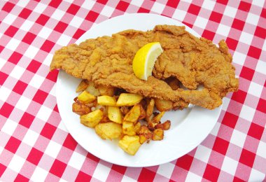 Wiener schnitzel kalbfleisch clipart