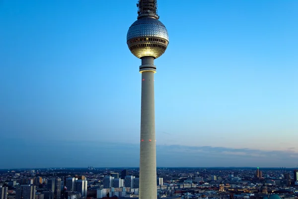 柏林的天际线电视塔 — 图库照片