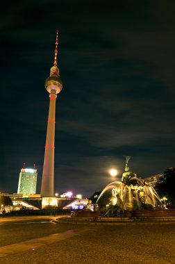 Alexanderplatz full moon clipart