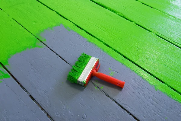 Painting the floor — Stock Photo, Image