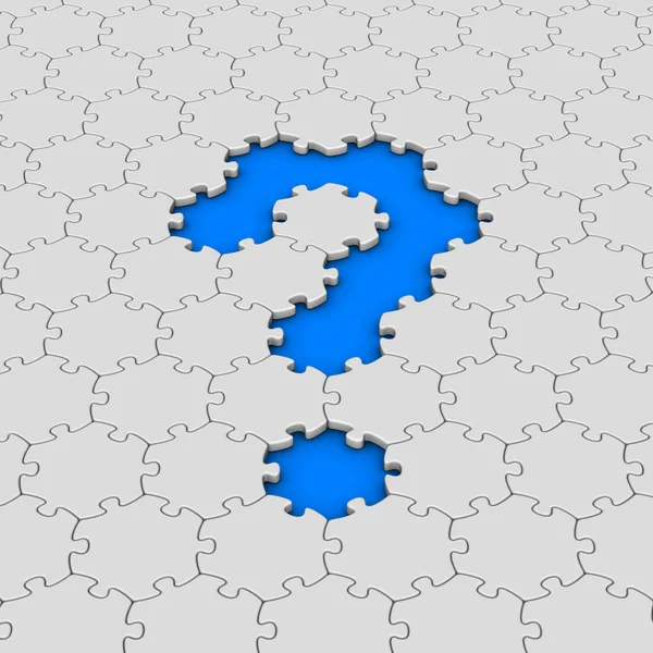 Jigsaw puzzle question mark — Stock Photo © almagami 11059202