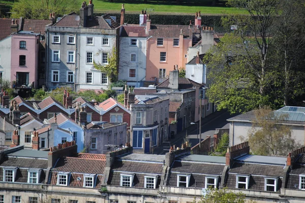 Maisons colorées à Bristol — Photo