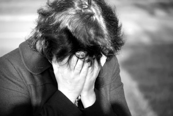 Depresivní žena — Stock fotografie